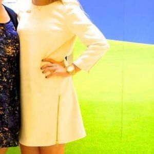 J Crew Business Dress w Gold Zipper detailing